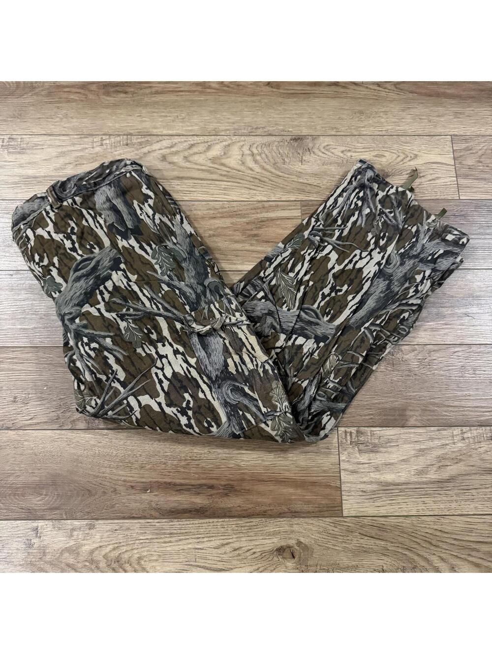 Vintage 80s Mossy Oak Treestand Camo Cargo Pants XXL Hunting